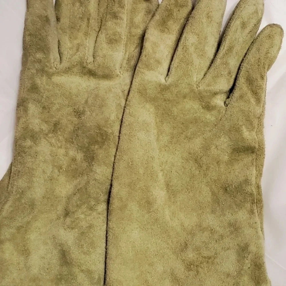 Cejon‎ Celery Green suede feel gloves XL